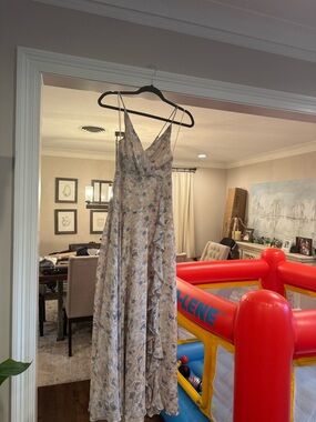 ASTR Floral Ruffle Maxi Dress